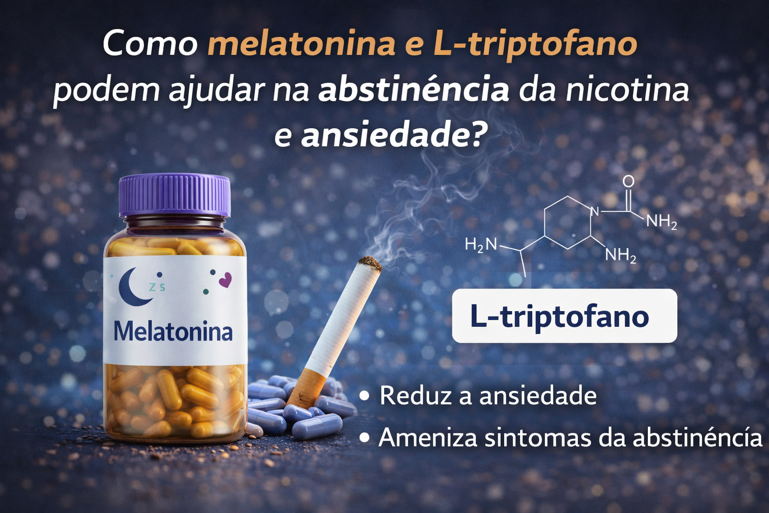 Nova pesquisa aponta relação entre melatonina e redução da abstinência da nicotina